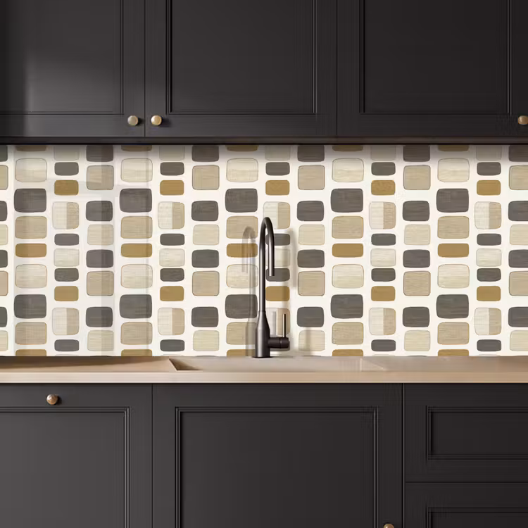 Schienale cucina - Blocchi - Vintage - Grigio — 6