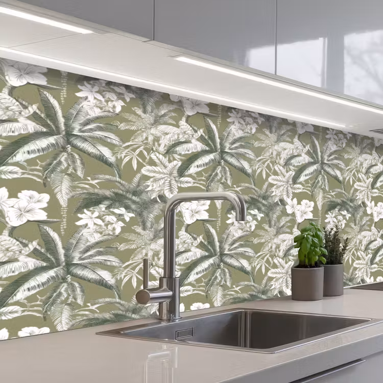 Schienale cucina - Botanico - Fiori - Verde — 2