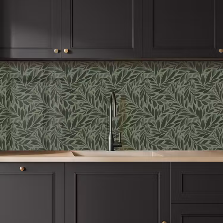 Schienale cucina - Foglie - Biologico - Verde — 6