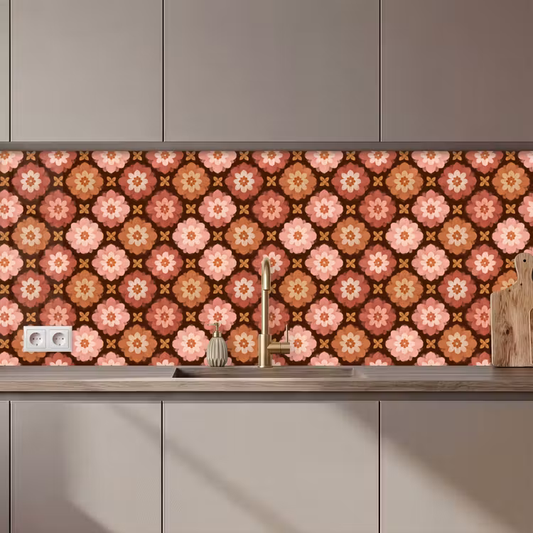 Schienale cucina - Geometrico - Floreale - Colorato — 1
