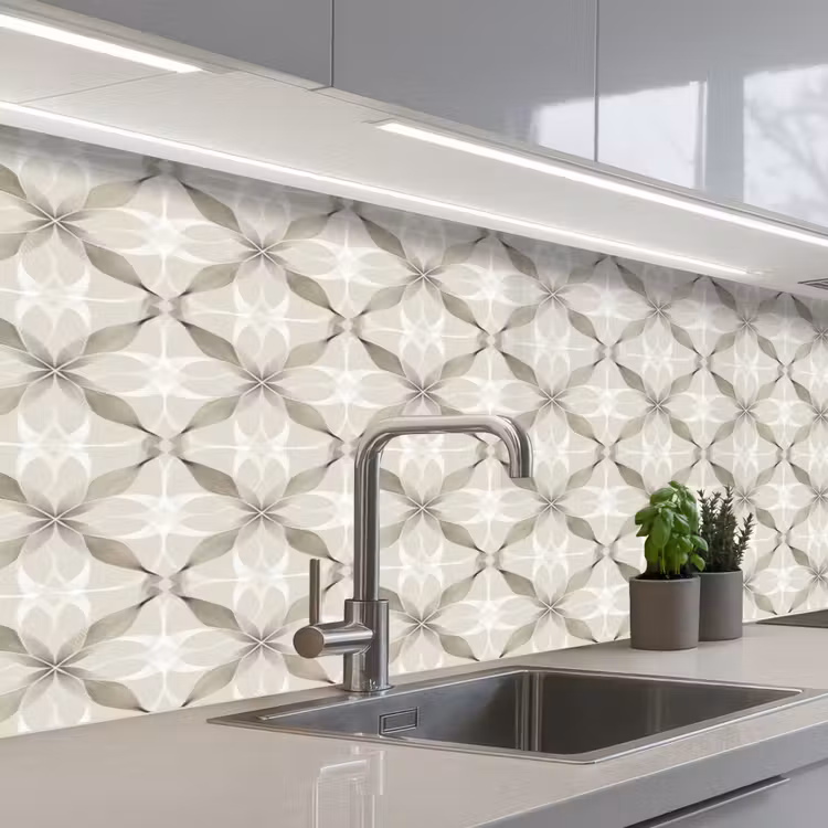 Schienale cucina - Grafica - Motivo - Grigio — 2
