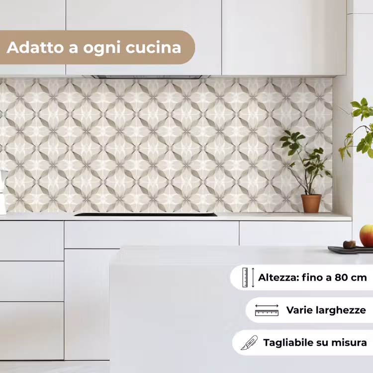 Schienale cucina - Grafica - Motivo - Grigio — 7