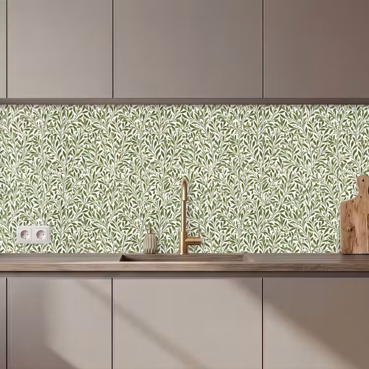 Schienale cucina - Botanico - Rami - Verde — 1