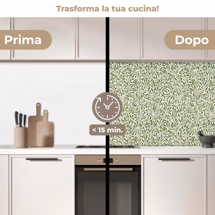 Schienale cucina - Botanico - Rami - Verde — 3