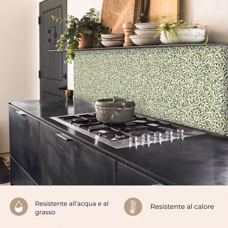 Schienale cucina - Botanico - Rami - Verde — 5