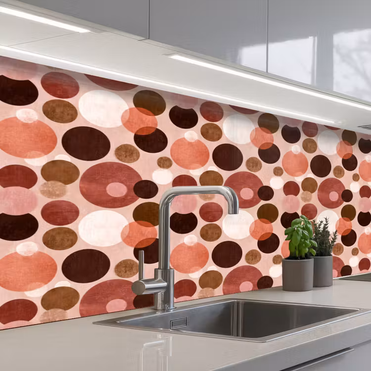 Schienale cucina - Cerchi - Moderno - Colorato — 2