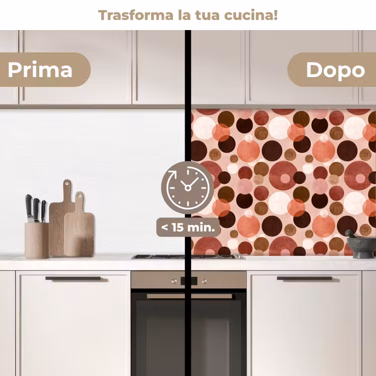 Schienale cucina - Cerchi - Moderno - Colorato — 3