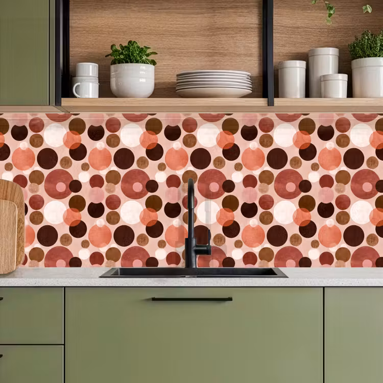 Schienale cucina - Cerchi - Moderno - Colorato — 8