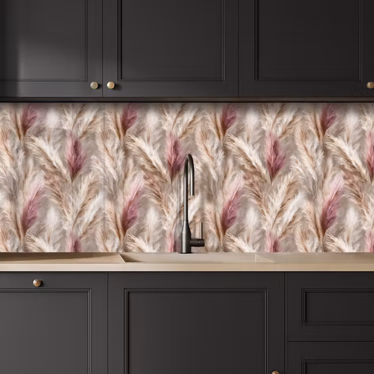 Schienale cucina - Erba della pampa - Soffice - Colorata — 6