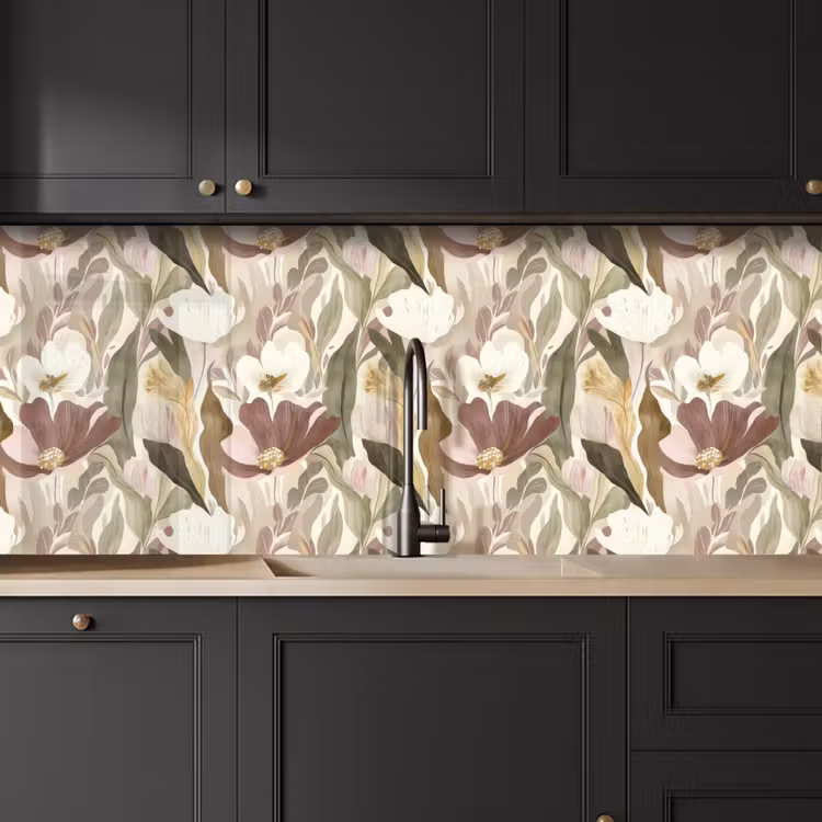 Schienale cucina - Fiori - Acquerello - Colorato — 6