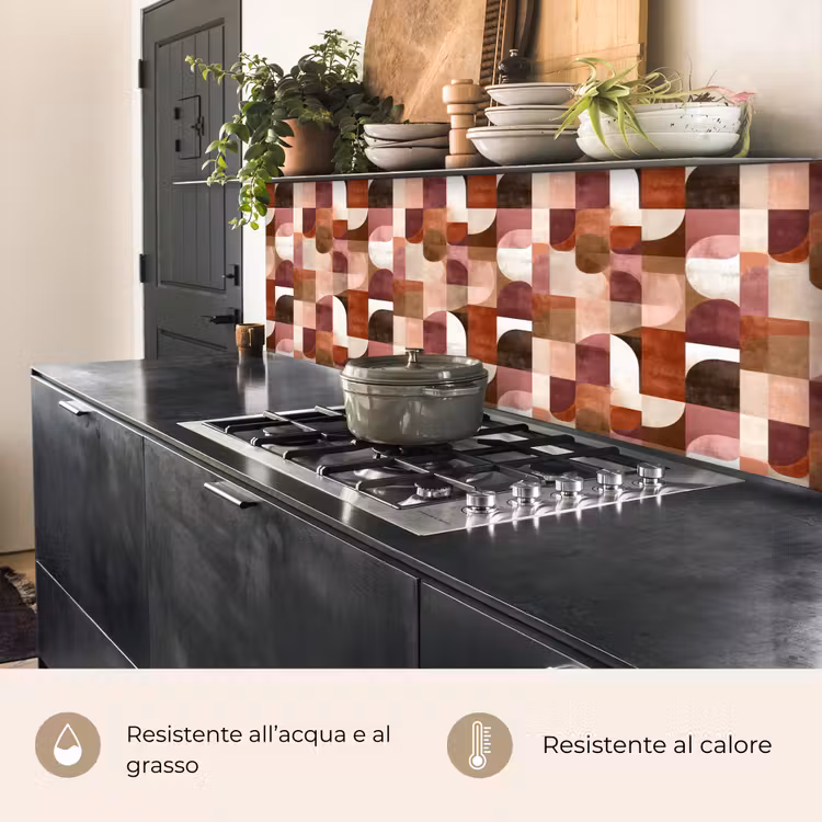 Schienale cucina - Geometria - Moderno - Retrò — 5