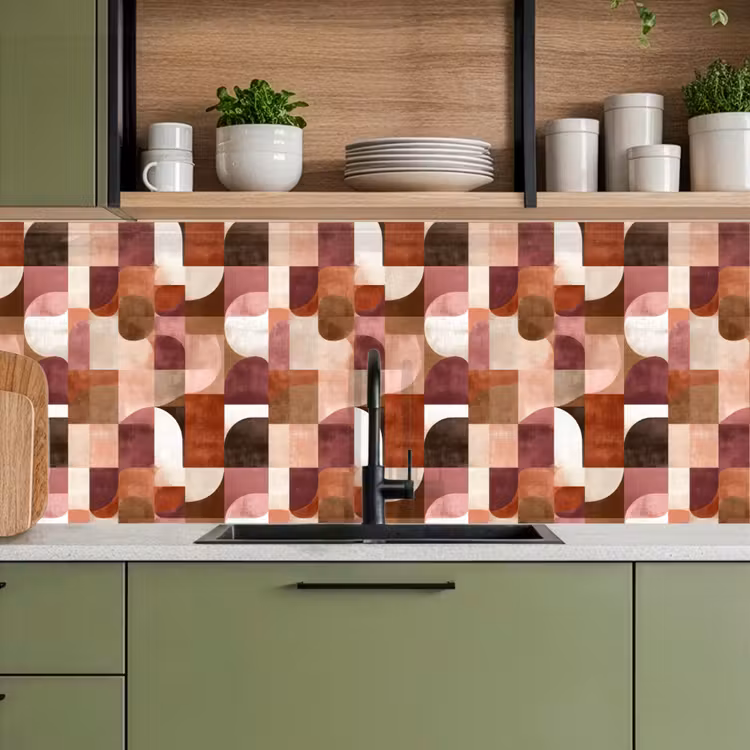 Schienale cucina - Geometria - Moderno - Retrò — 8
