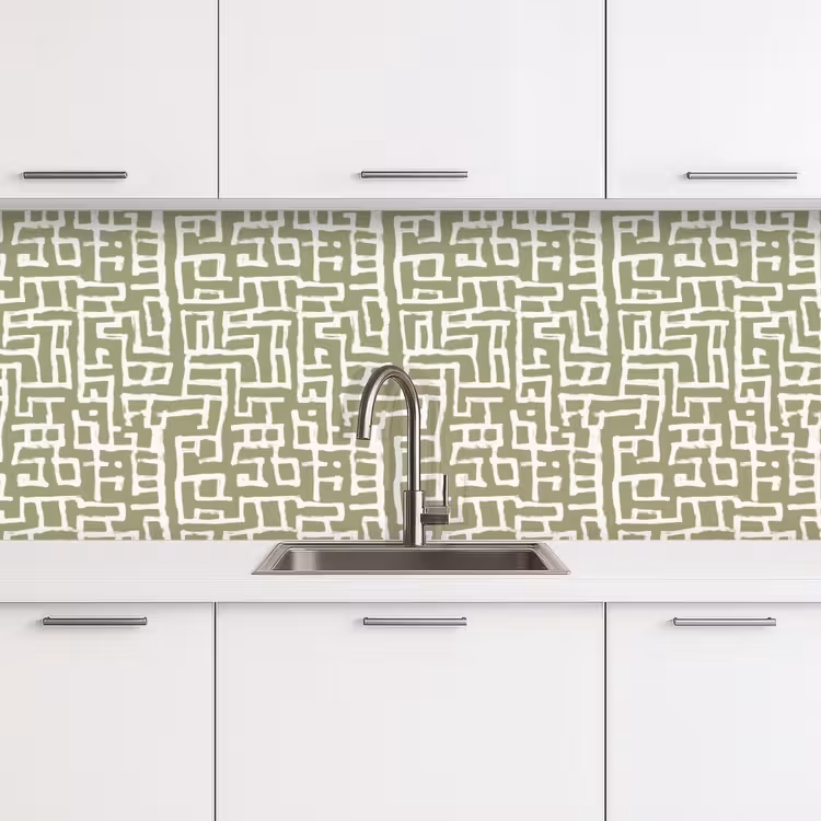 Schienale cucina - Grafica - Motivo - Verde — 4