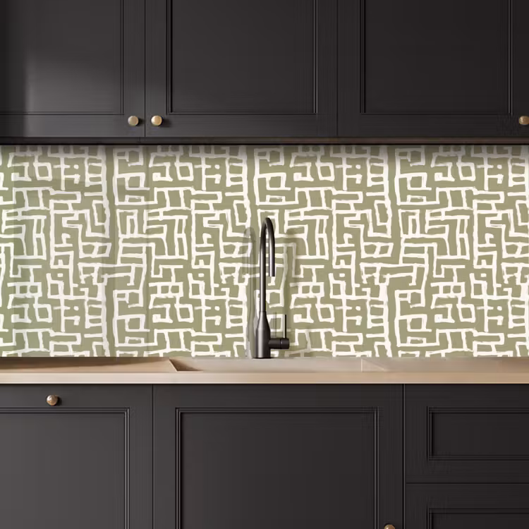 Schienale cucina - Grafica - Motivo - Verde — 6