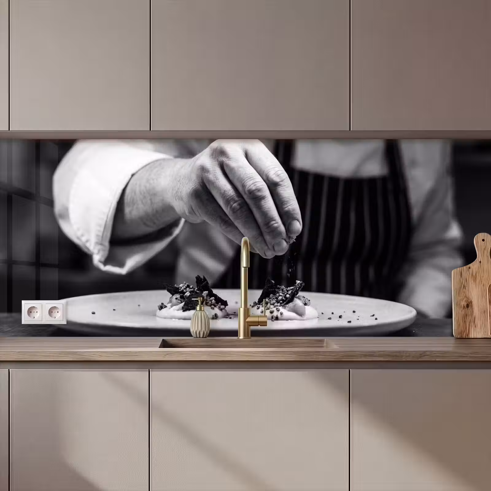 Schienale cucina - Chef - guarnizione - piatto — 1