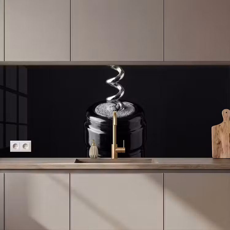 Schienale cucina - Cavatappi - Vino - Nero - Bianco — 1