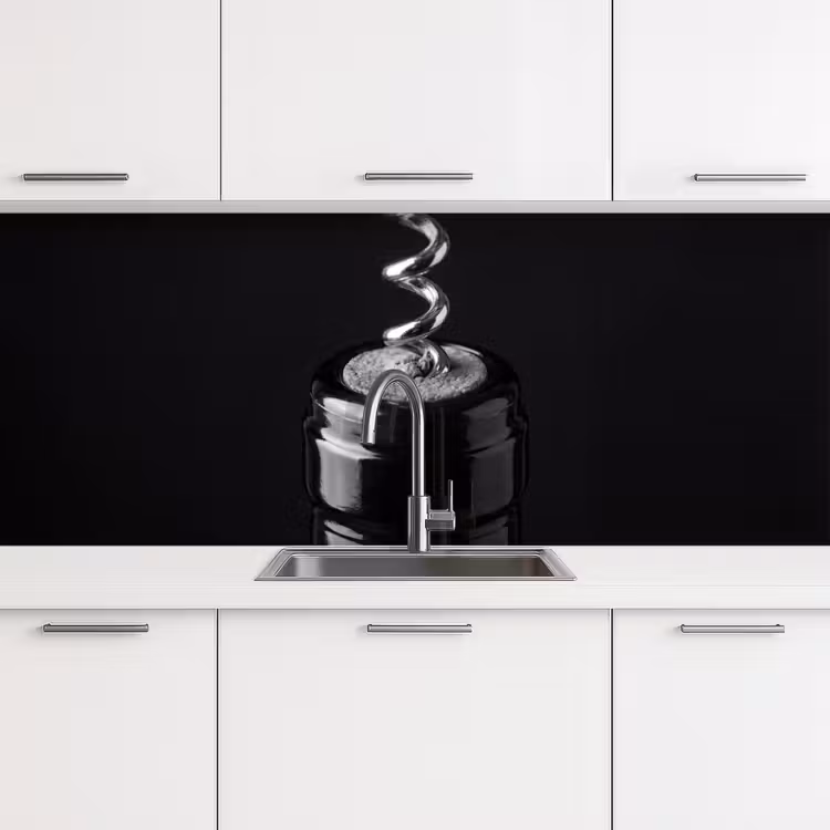 Schienale cucina - Cavatappi - Vino - Nero - Bianco — 4