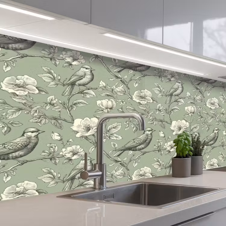 Schienale cucina - Classico - Botanico - Verde — 2
