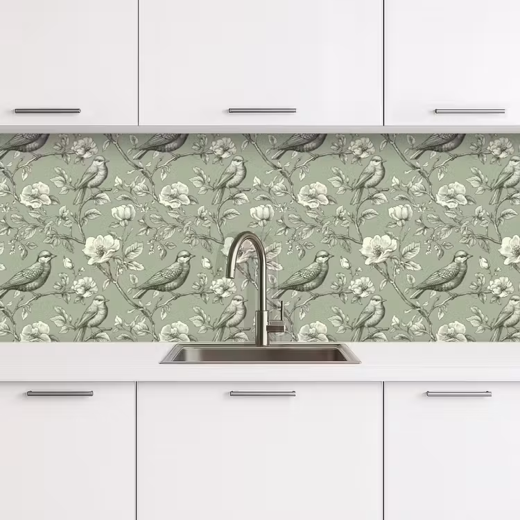 Schienale cucina - Classico - Botanico - Verde — 4
