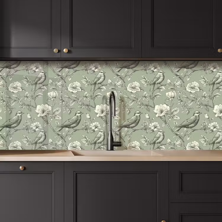 Schienale cucina - Classico - Botanico - Verde — 6