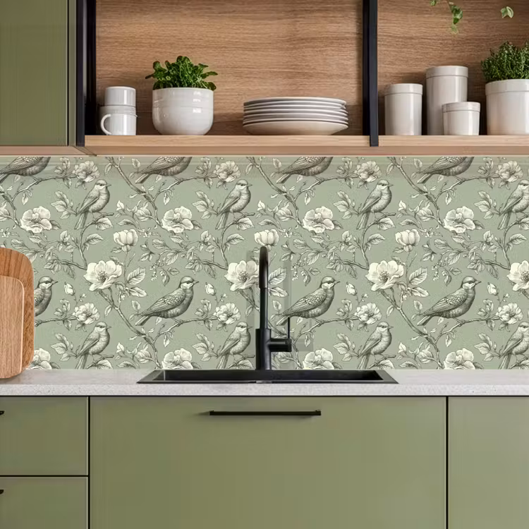 Schienale cucina - Classico - Botanico - Verde — 8