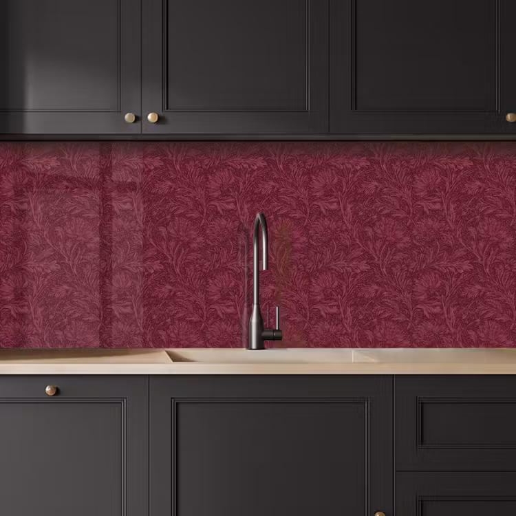 Schienale cucina - Foglie - Motivo - Viola — 6