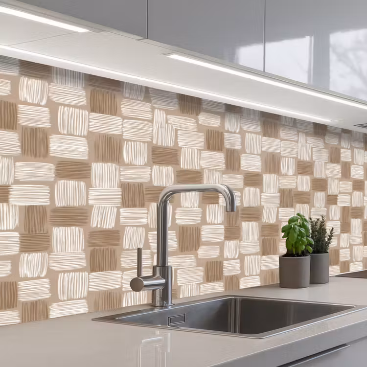 Schienale cucina - Blocco - Modello - Marrone — 2