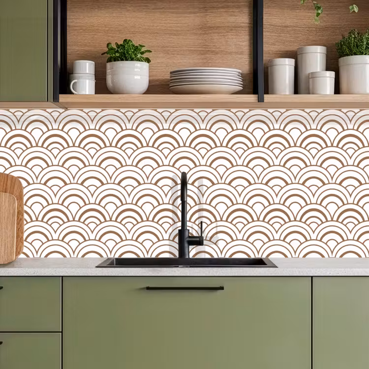Schienale cucina - Classico - Motivo - Terracotta — 8
