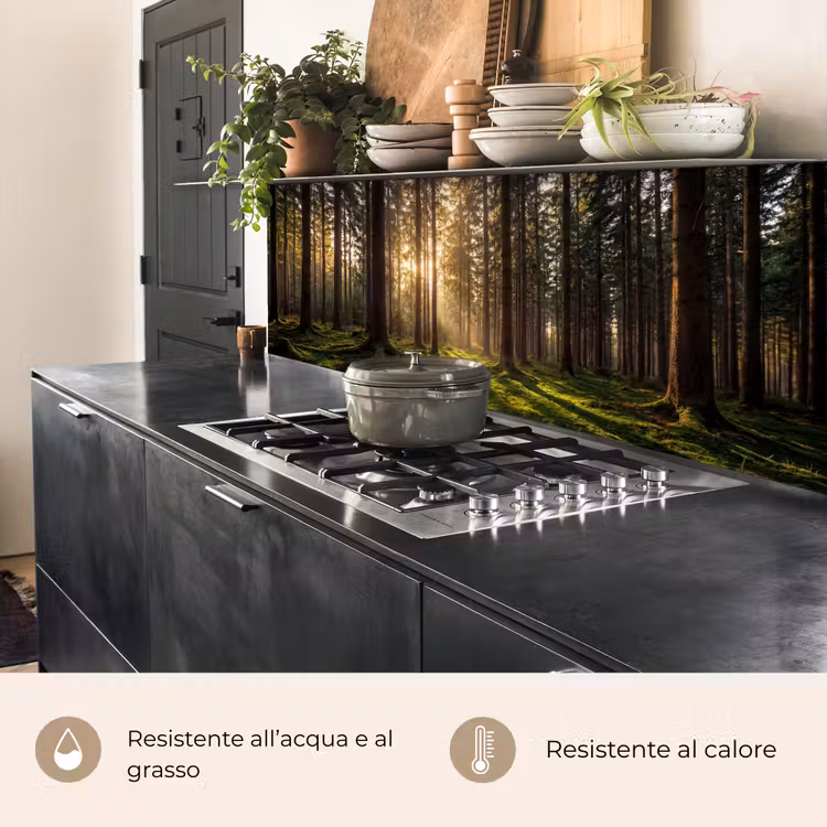 Schienale cucina - Foresta - Erba - Luce del sole — 5