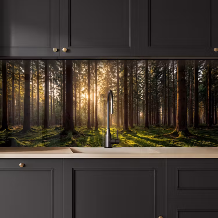 Schienale cucina - Foresta - Erba - Luce del sole — 6