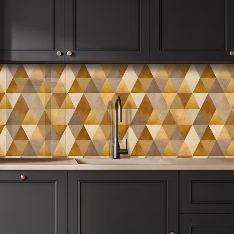 Schienale cucina - Geometrico - Triangolo - Oro — 6