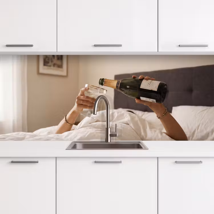 Schienale cucina - Champagne - Letto - Bollicine — 4