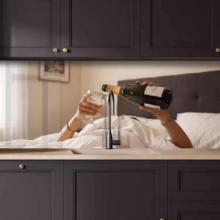 Schienale cucina - Champagne - Letto - Bollicine — 6