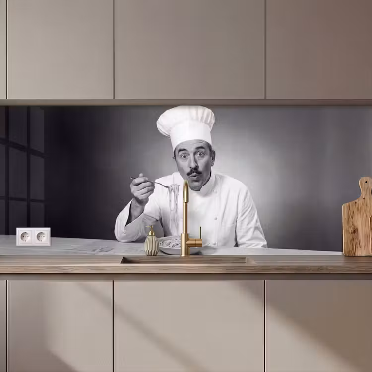 Schienale cucina - Chef - Spaghetti - Pasta — 1