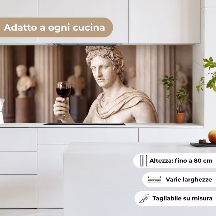 Schienale cucina - Classico - Marmo - Vino — 7