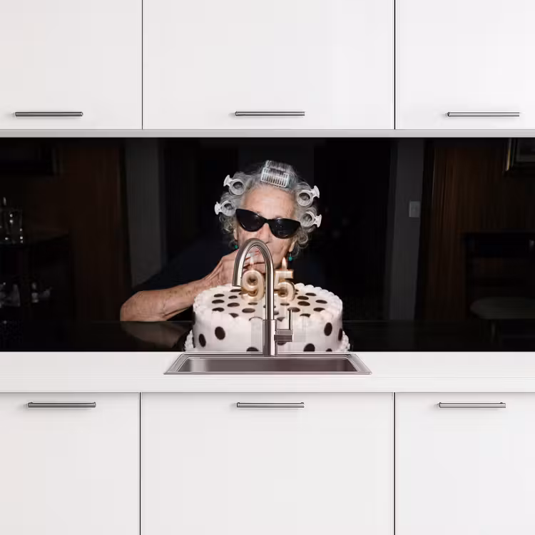 Schienale cucina - Compleanno - Spilla riccia - Nonna — 4
