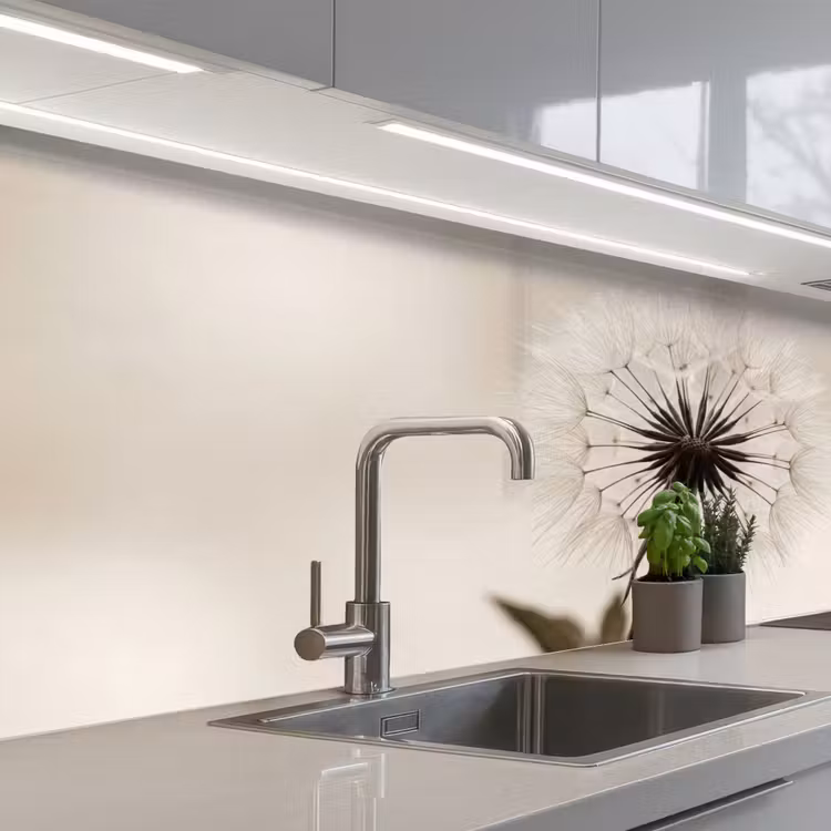 Schienale cucina - Dandelion - Minimalista - Bianco — 2