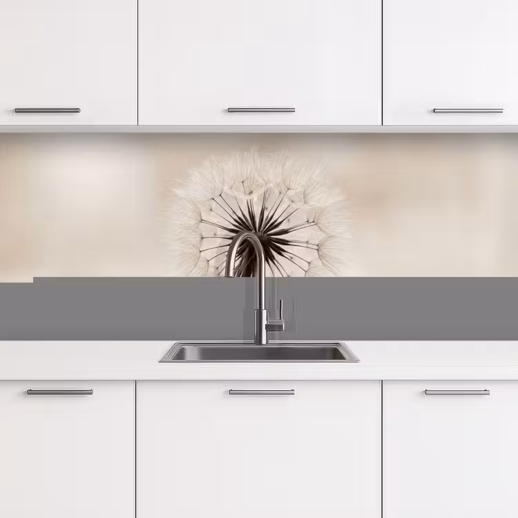 Schienale cucina - Dandelion - Minimalista - Bianco — 4