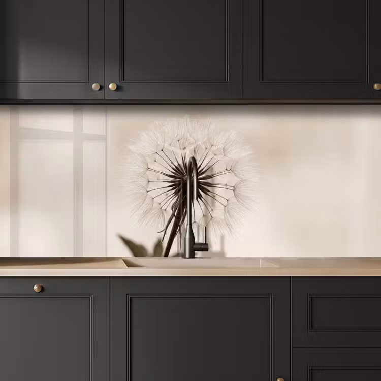 Schienale cucina - Dandelion - Minimalista - Bianco — 6