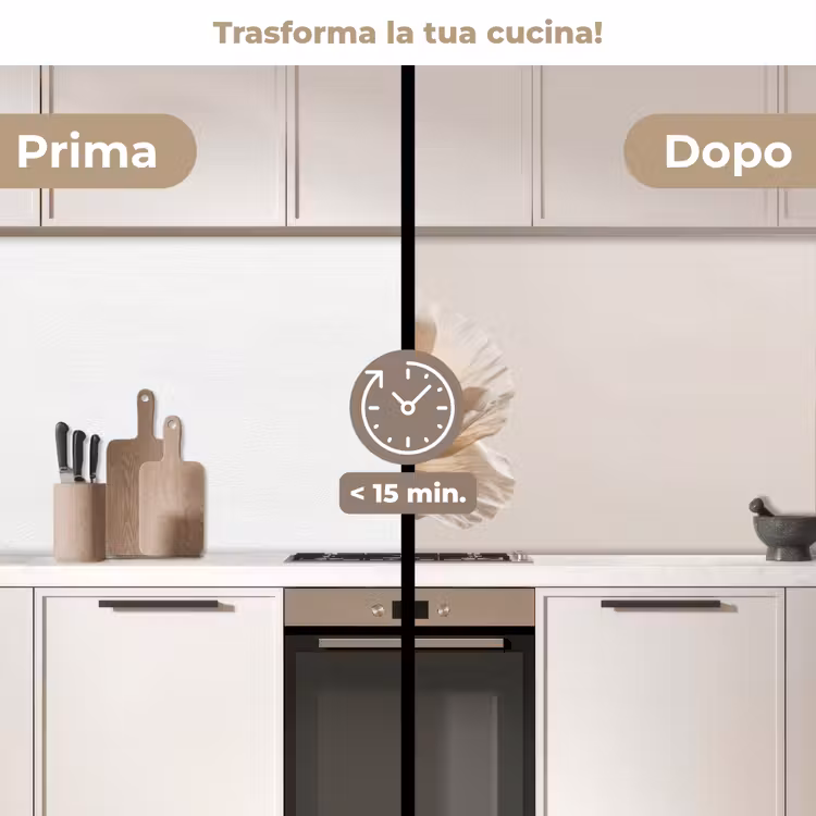Schienale cucina - Fiore - Beige - Crema — 3
