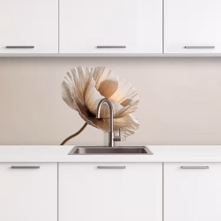 Schienale cucina - Fiore - Beige - Crema — 4