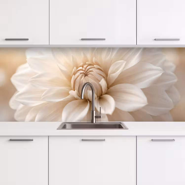 Schienale cucina - Fiore - Dalia - Bianco — 4