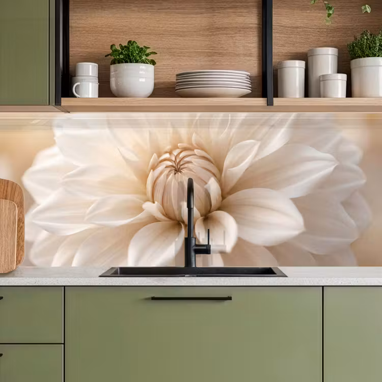 Schienale cucina - Fiore - Dalia - Bianco — 8