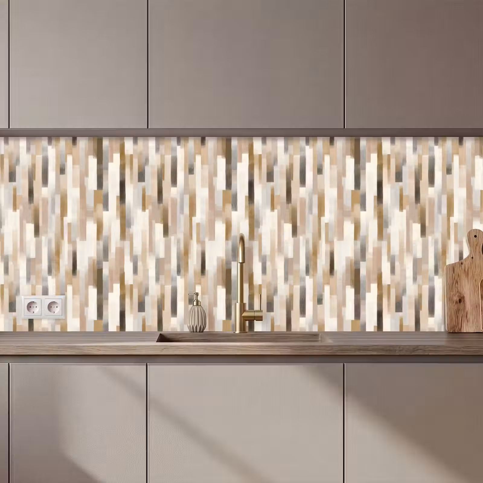 Schienale cucina - Astratto - Motivo - Pennellate — 1