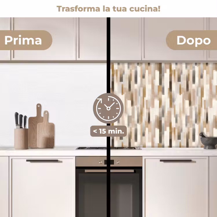 Schienale cucina - Astratto - Motivo - Pennellate — 3
