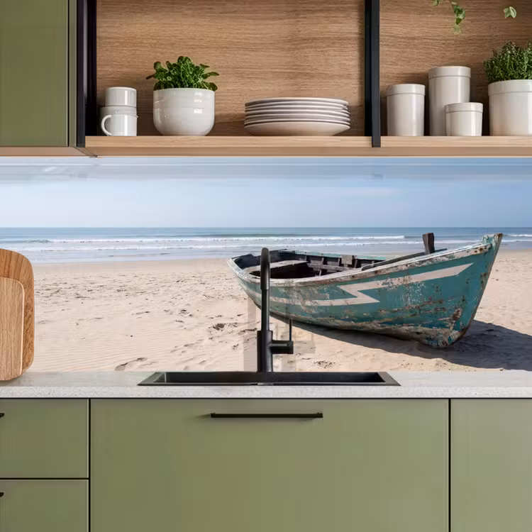 Schienale cucina - Barca - Spiaggia di sabbia - Mare — 8