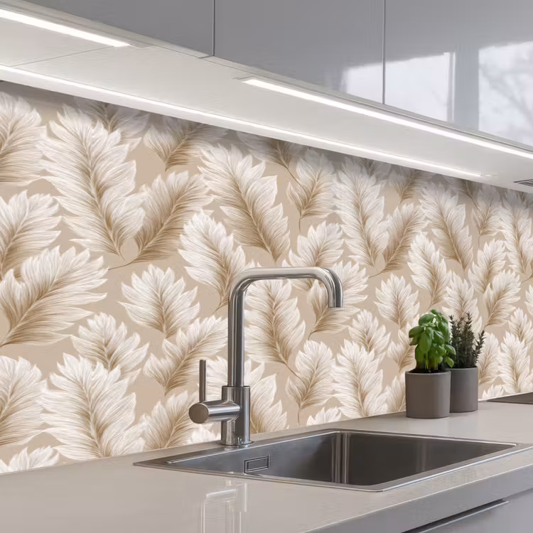 Schienale cucina - Botanico - Motivo - Beige — 2