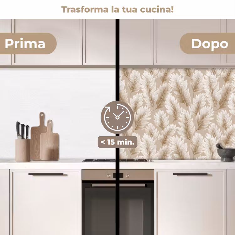 Schienale cucina - Botanico - Motivo - Beige — 3