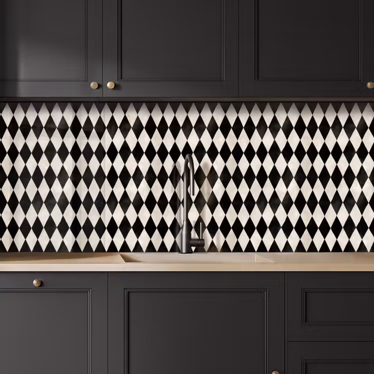 Schienale cucina - Classico - Modello - Nero — 6