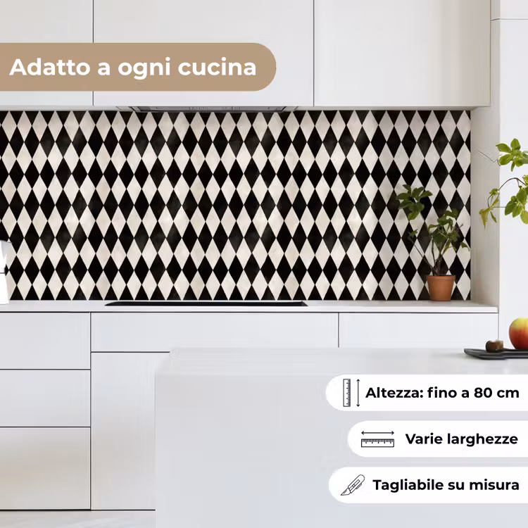 Schienale cucina - Classico - Modello - Nero — 7